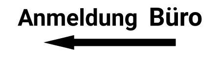 Wegweiser Anmeldung Büro Bild