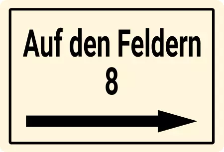 Wegweiser Auf den Feldern Bild