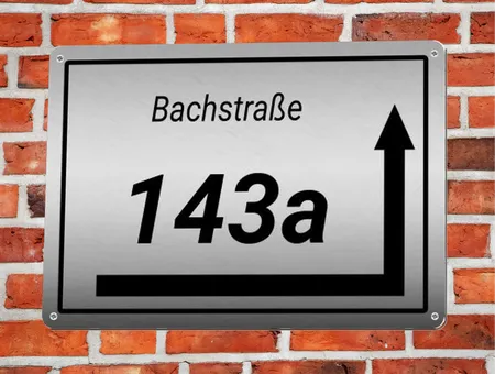 Wegweiser Bachstraße 143a Bild