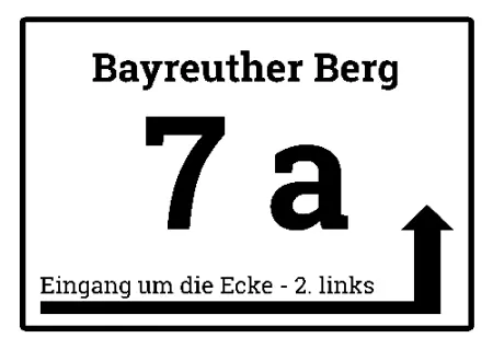 Wegweiser Bayreuther Berg 7a Bild