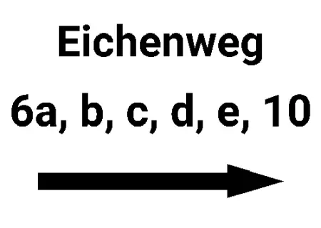 Wegweiser Eichenweg Bild