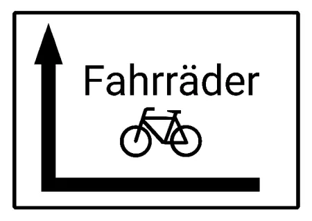  Wegweiser Fahrräder Bild