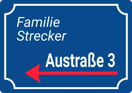 Wegweiser Familie Strecker Bild