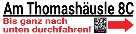 Wegweiser Ganz durchfahren Bild