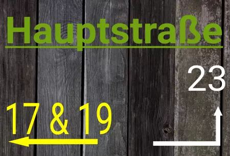 Wegweiser Hauptstraße 17&19 / 23 Bild