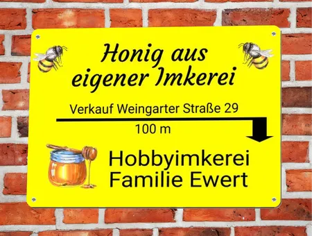 Wegweiser Honik aus Imkerei Bild