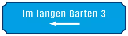 Wegweiser Im langen Garten Bild