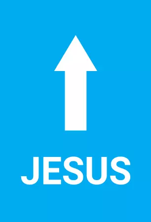 Wegweiser Jesus Bild