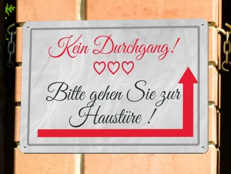 Wegweiser Kein Durchgang! Bild