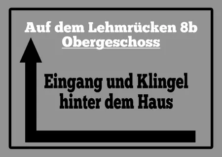 Wegweiser Klingel hinterm Haus Bild