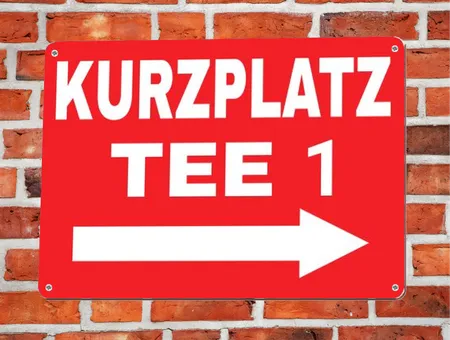 Wegweiser KURZPLATZ TEE 1 Bild