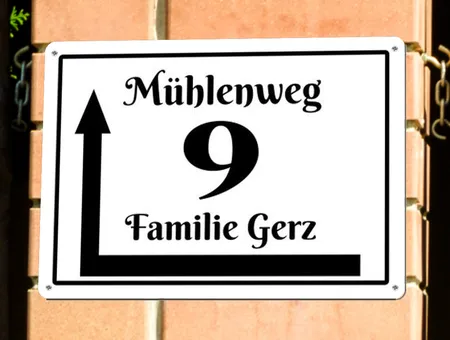 Wegweiser Mühlweg 9 Bild