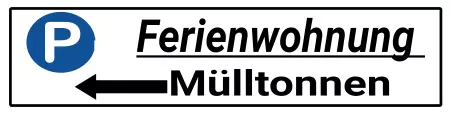 Wegweiser Mülltonnen Bild