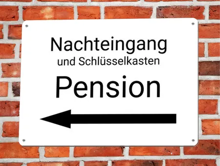 Wegweiser Nachteingang Bild