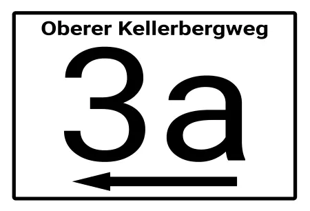  Wegweiser Oberer Kellerbergweg 3a Bild