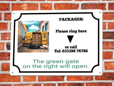 Wegweiser Packages - Please ring here Bild
