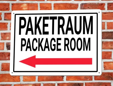 Wegweiser PAKETRAUM Bild