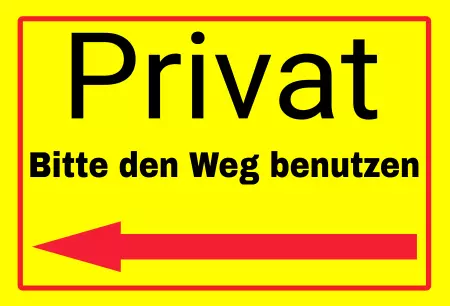 Wegweiser Privat Bild
