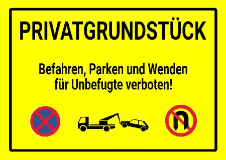 Wegweiser Privatgrundstück Bild