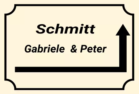 Wegweiser Schmitt Gabriele & Peter Bild