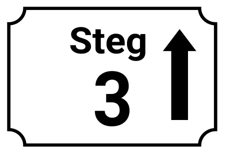 Wegweiser Steg 3 Bild