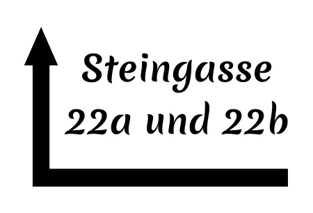 Wegweiser Steingasse 22a Bild