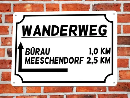 Wegweiser WANDERWEG Bild