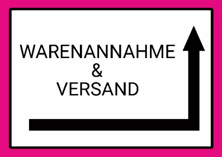  Wegweiser Warenannahme & Versand Bild