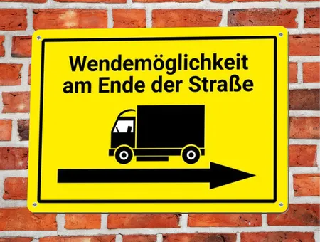Wegweiser Wendemöglichkeit Bild