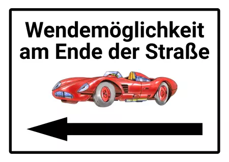 Wegweiser Wendemöglichkeit Bild