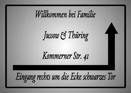  Wegweiser Willkommen bei Familie Bild