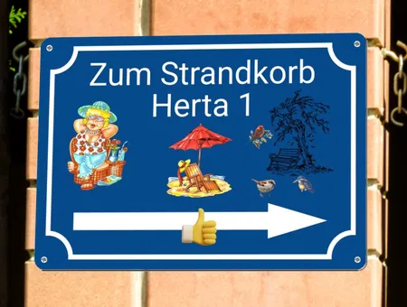 Wegweiser Zum Strandkorb Herta 1 Bild
