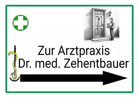 Wegweiser Zur Arztpraxis Bild