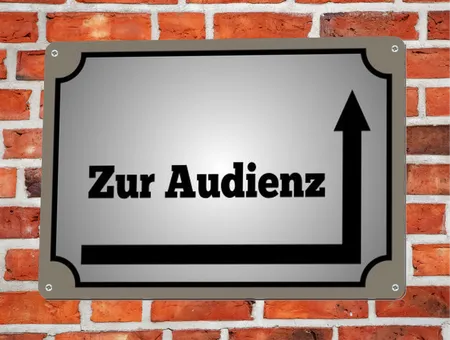 Wegweiser Zur Audienz Bild