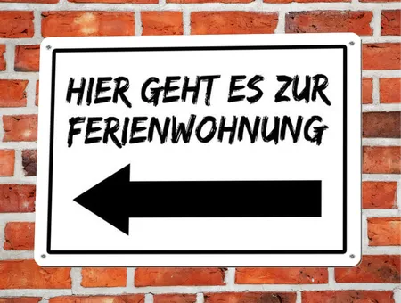 Wegweiser Zur Ferienwohnung Bild